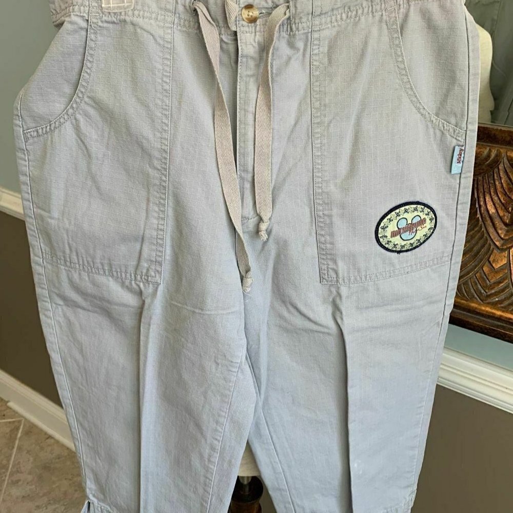 Mickey Unlimited Womens Capri Pants Cotton Grey